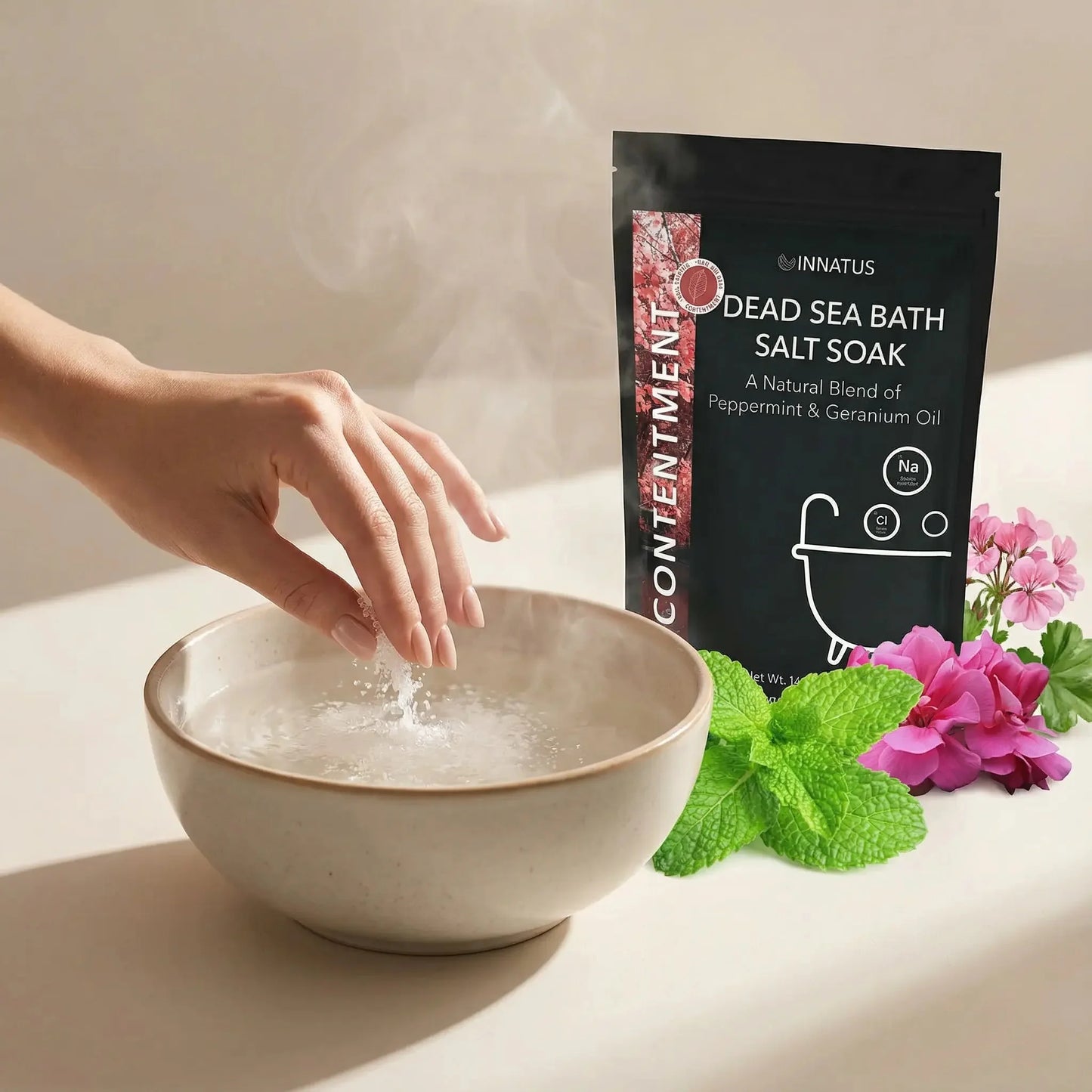 Dead Sea Contentment Bath Salt Soak with 21 Minerals